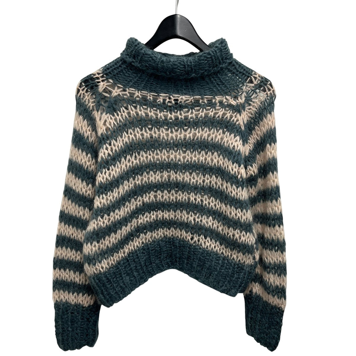 Maiami basic(マイアミベーシック) ウールモヘヤボーダーニット