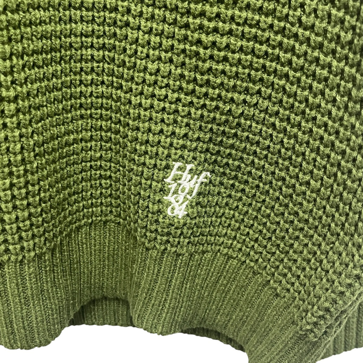 HUF ニット　スウェット　セーター　古着 HUF セーター ニット / ハフ MONOGRAM JACQUARD ZIP SWEATER