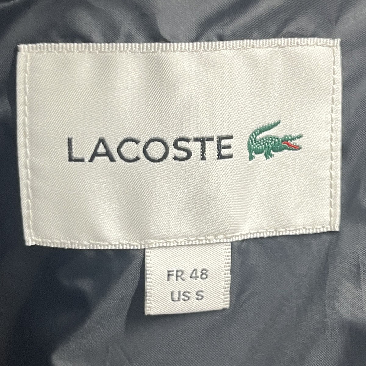 LACOSTE ダイヤキルティング機能中綿ベスト 古着・中古-3枚目のアイテム画像
