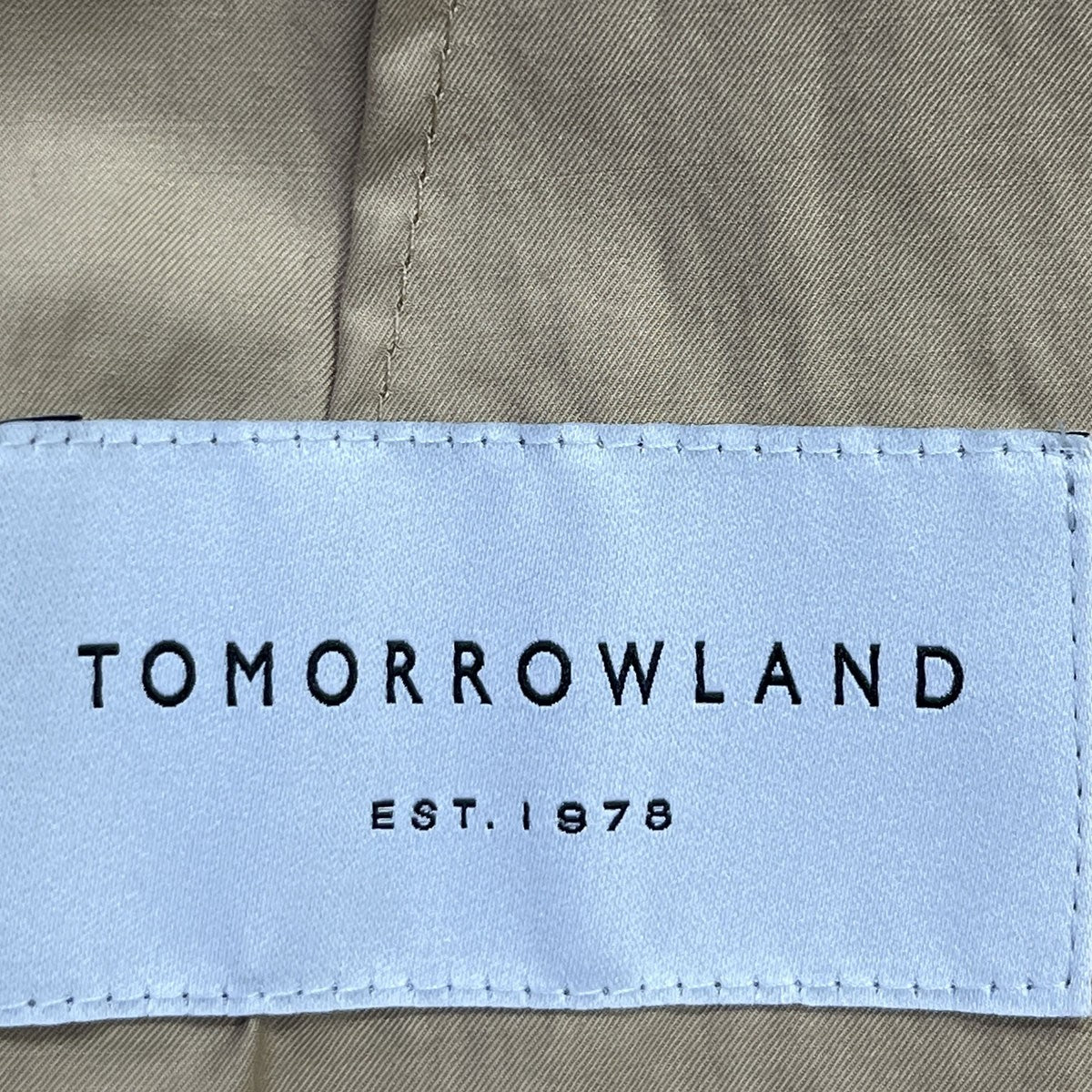TOMORROW LAND コットンポプリン ピークドラペル シングルブレステッド3Bジャケット63-07-22-07509 古着・中古-4枚目のアイテム画像