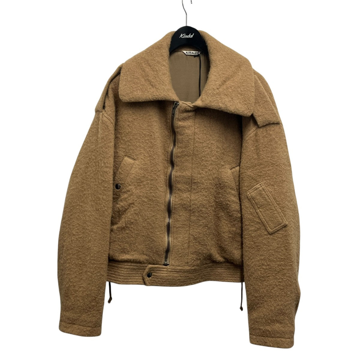 AURALEE BABY CAMEL MELTON BLOUSON ジャケットA22AB01CS 古着・中古-1枚目のアイテム画像