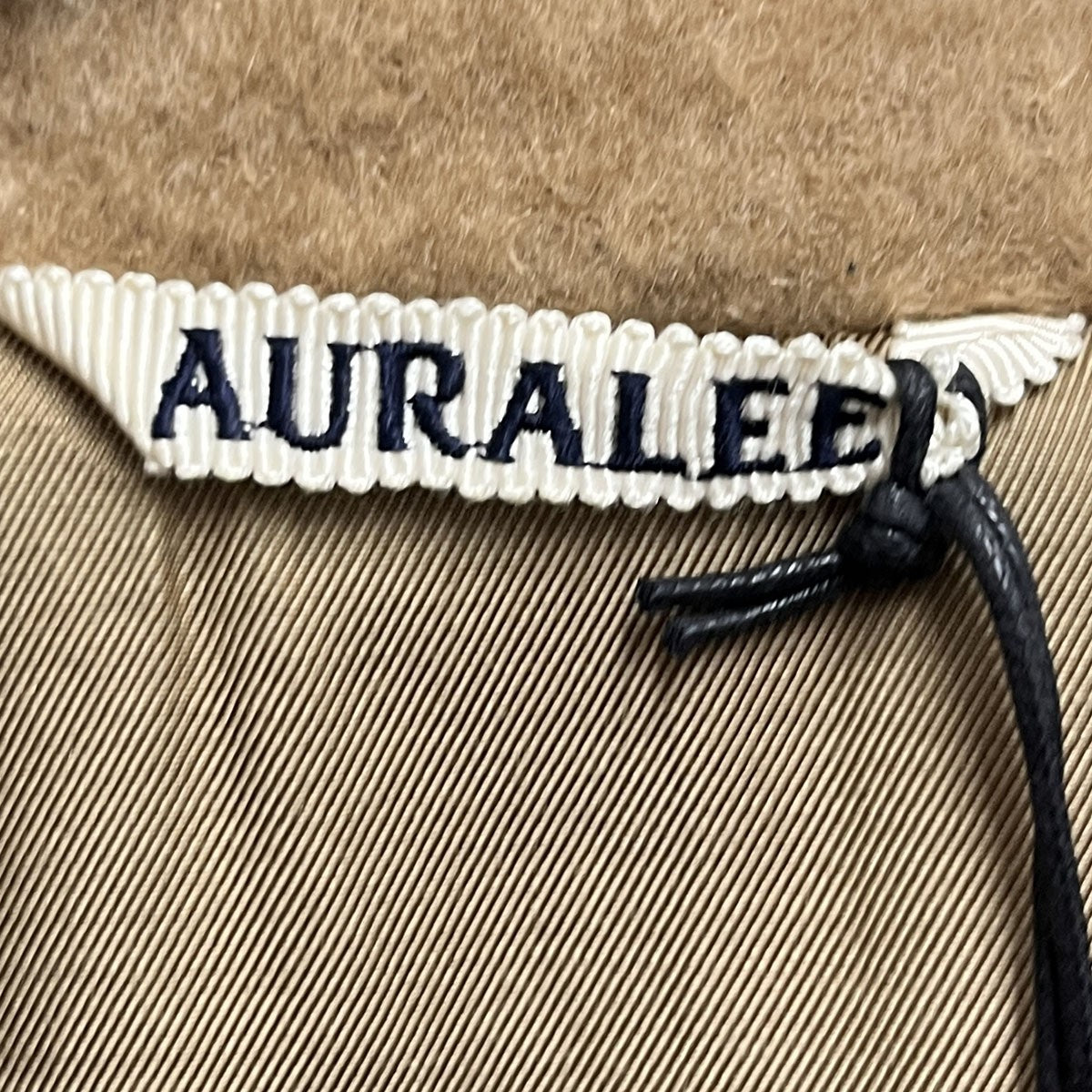 AURALEE BABY CAMEL MELTON BLOUSON ジャケットA22AB01CS 古着・中古-7枚目のアイテム画像