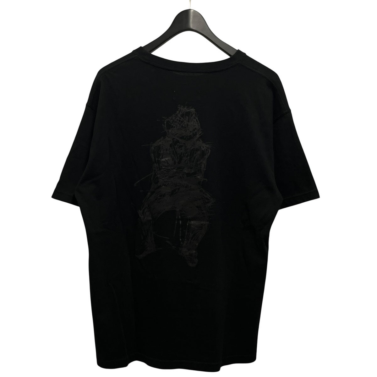 Yohji Yamamoto pour homme×New Era シグネチャーロゴアートワークコットンTシャツHD-T99-083 古着・中古-2枚目のアイテム画像