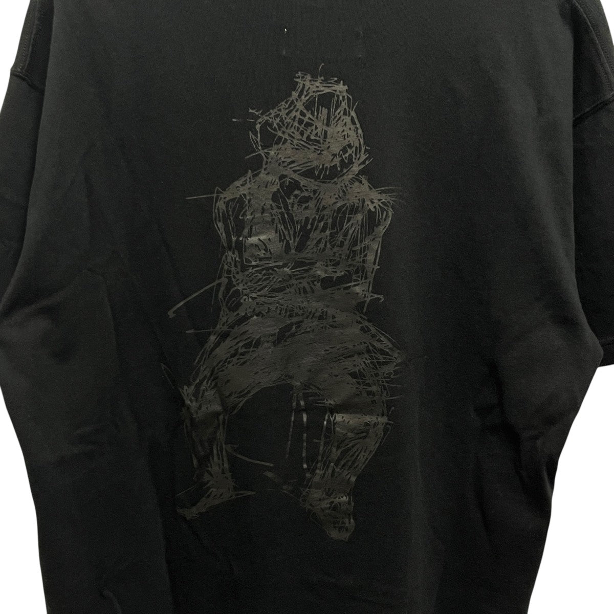Yohji Yamamoto pour homme×New Era シグネチャーロゴアートワークコットンTシャツHD-T99-083 古着・中古-3枚目のアイテム画像