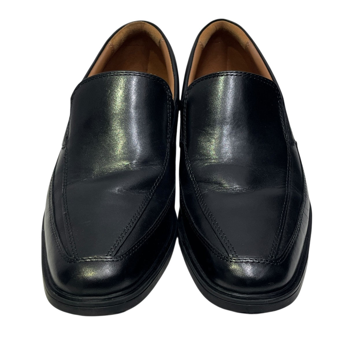 CLARKS(クラークス) スリッポンレザーシューズ ブラック サイズ 25.5cm