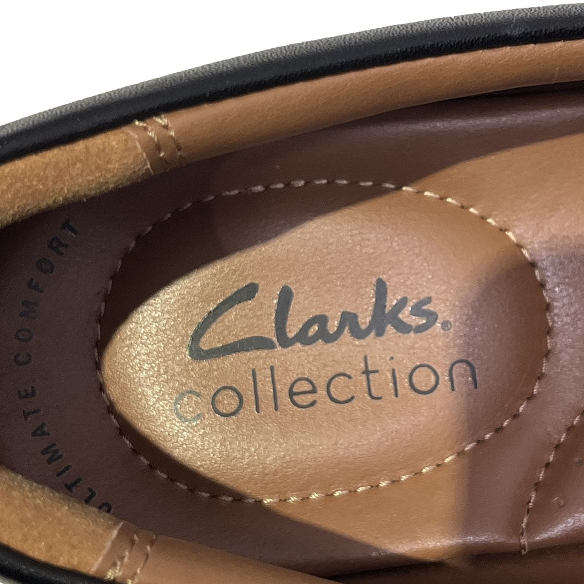CLARKS(クラークス) スリッポンレザーシューズ ブラック サイズ 25.5cm