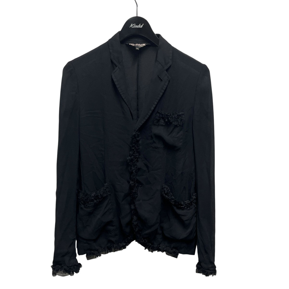 プミラ様用【BLACKコムデギャルソン】丸襟フリルジャケット 中古・古着通販】COMME des GARCONS COMME des GARCONS