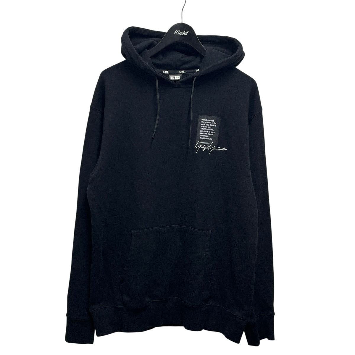 New Era×Yohji Yamamoto pour homme HOODIE YY LABEL LOGOラベルロゴ