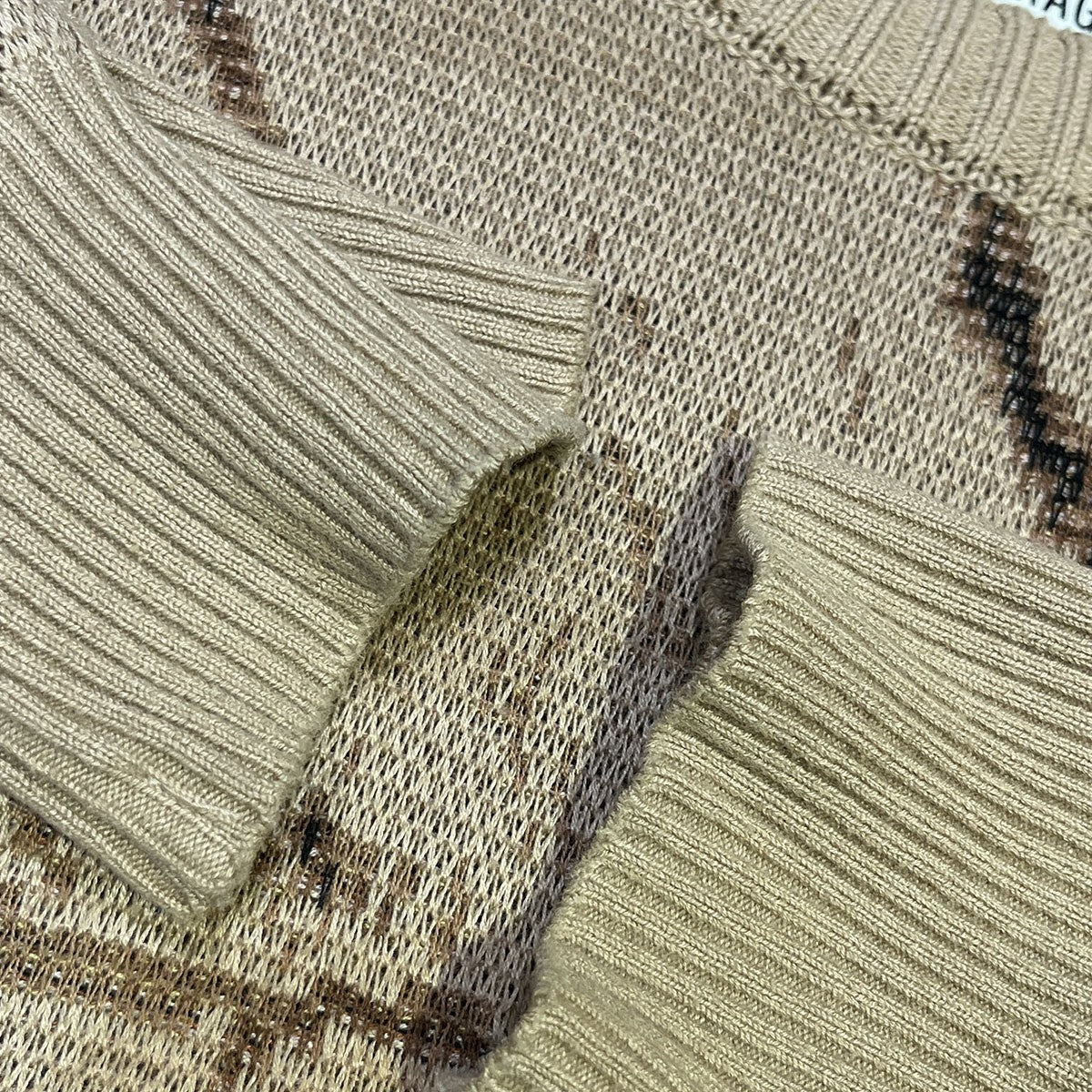 TIM LEHI JACQUARD SWEATERニットセーター