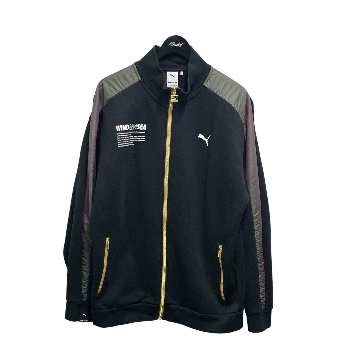 新品未使用品　希少★ドルトムント　オフィシャルナイロンジャケット　PUMA　L WIND AND SEA×PUMA TRACK Jacket ブラック サイズ L｜【公式