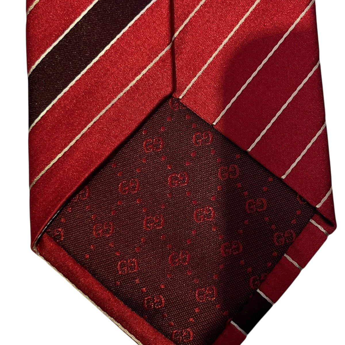 GUCCI GGロゴシルクストライプネクタイ 古着・中古-6枚目のアイテム画像