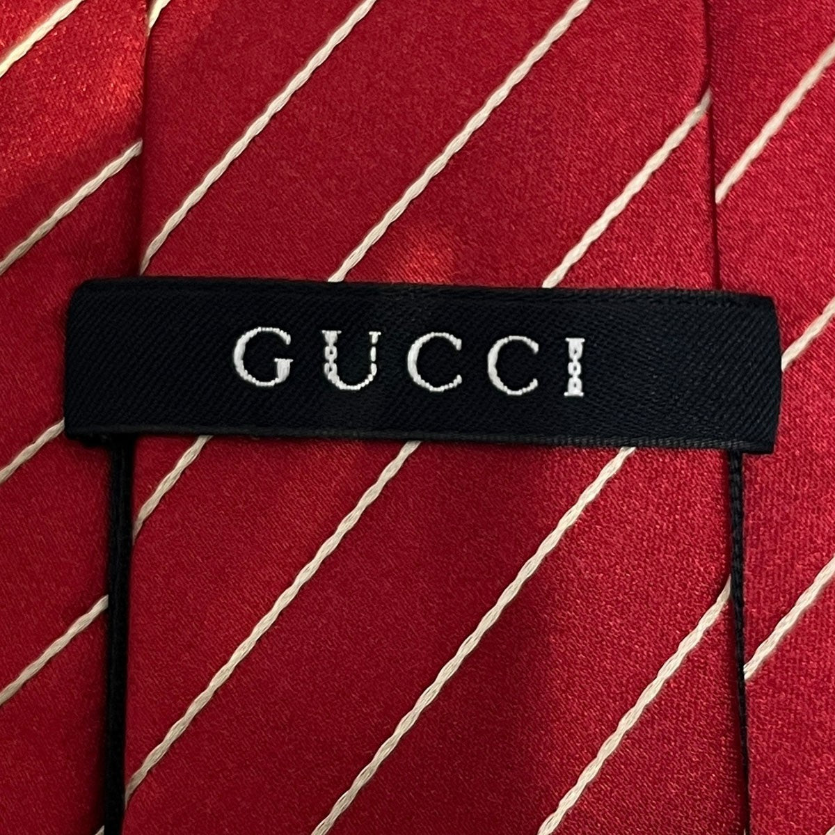 GUCCI GGロゴシルクストライプネクタイ 古着・中古-8枚目のアイテム画像