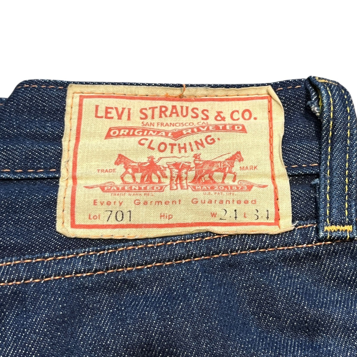 LVC LEVI’S 701 BIGE 赤耳パンツPC9-50701-0008