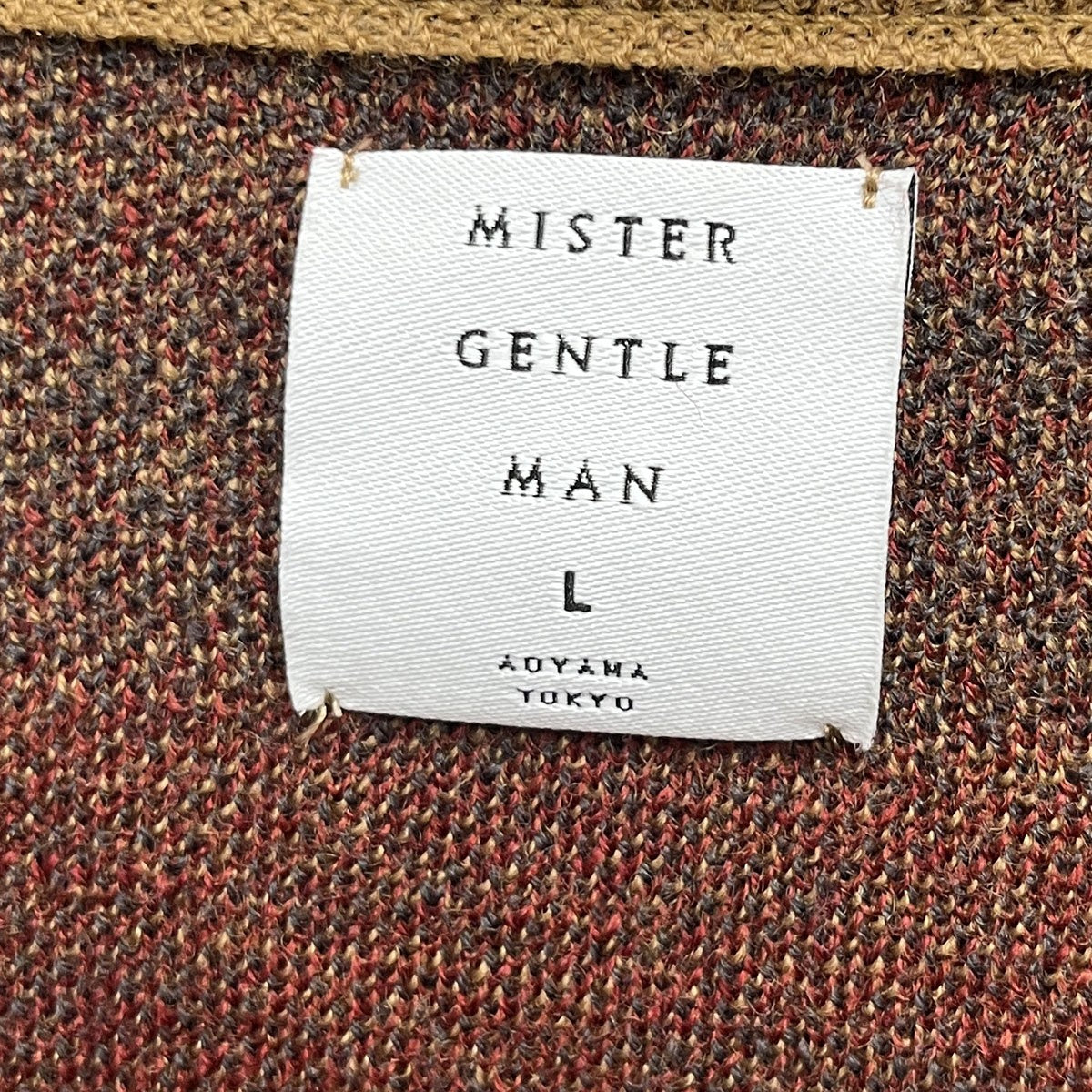 MR．GENTLEMAN チェック柄ニットMGN-KN08 古着・中古-3枚目のアイテム画像