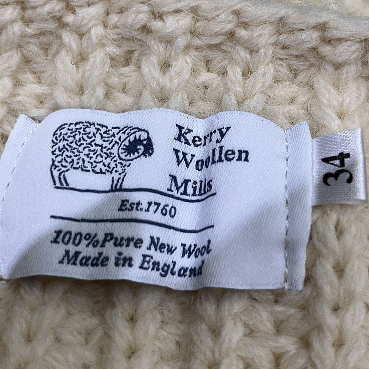 Kerry Woollen Mills ウールセーター 古着・中古-5枚目のアイテム画像