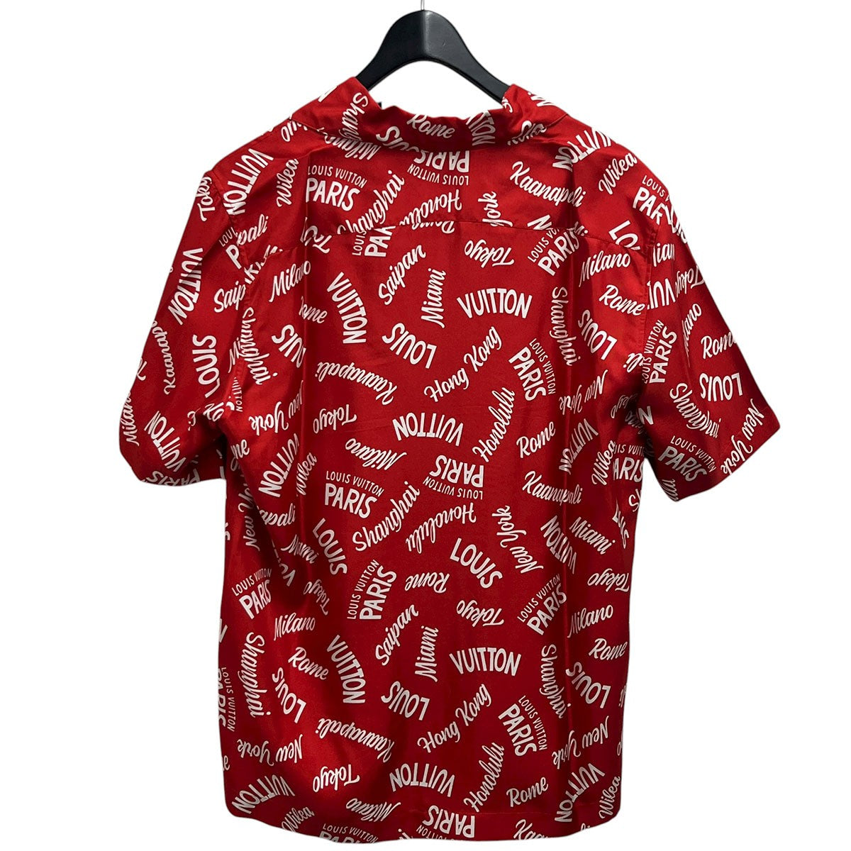 LOUIS VUITTON シティロゴプリントシルクシャツRM181M FIO HES22W 古着・中古-2枚目のアイテム画像