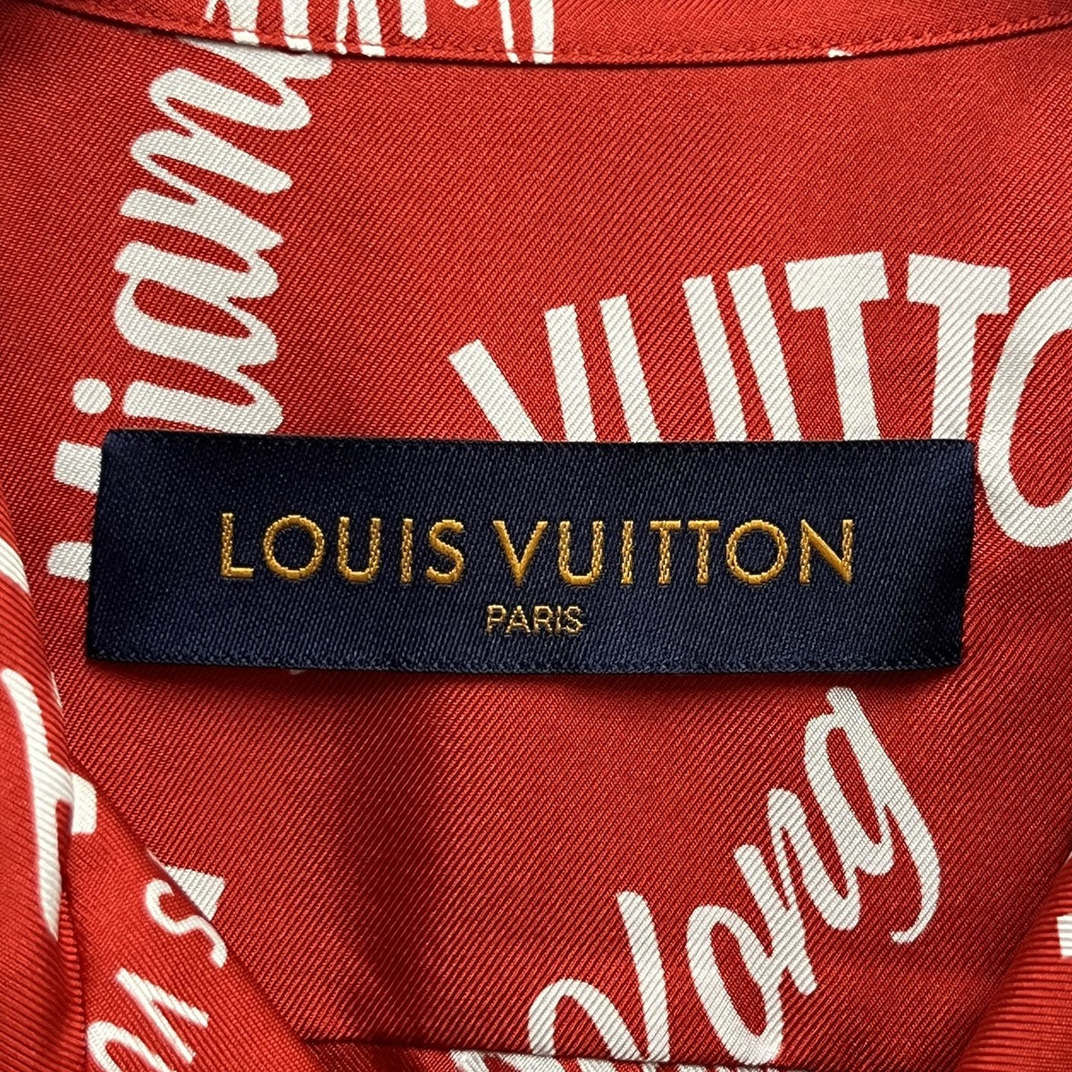 LOUIS VUITTON シティロゴプリントシルクシャツRM181M FIO HES22W 古着・中古-4枚目のアイテム画像