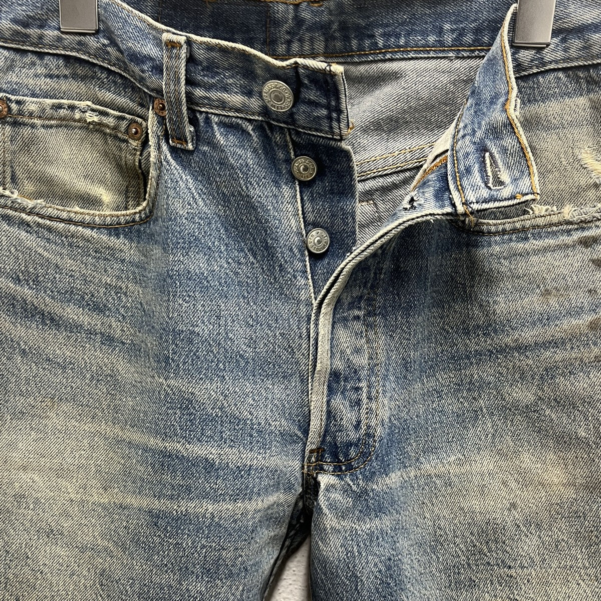 LEVI’S USA製501インディゴデニムジャケット 古着・中古-5枚目のアイテム画像