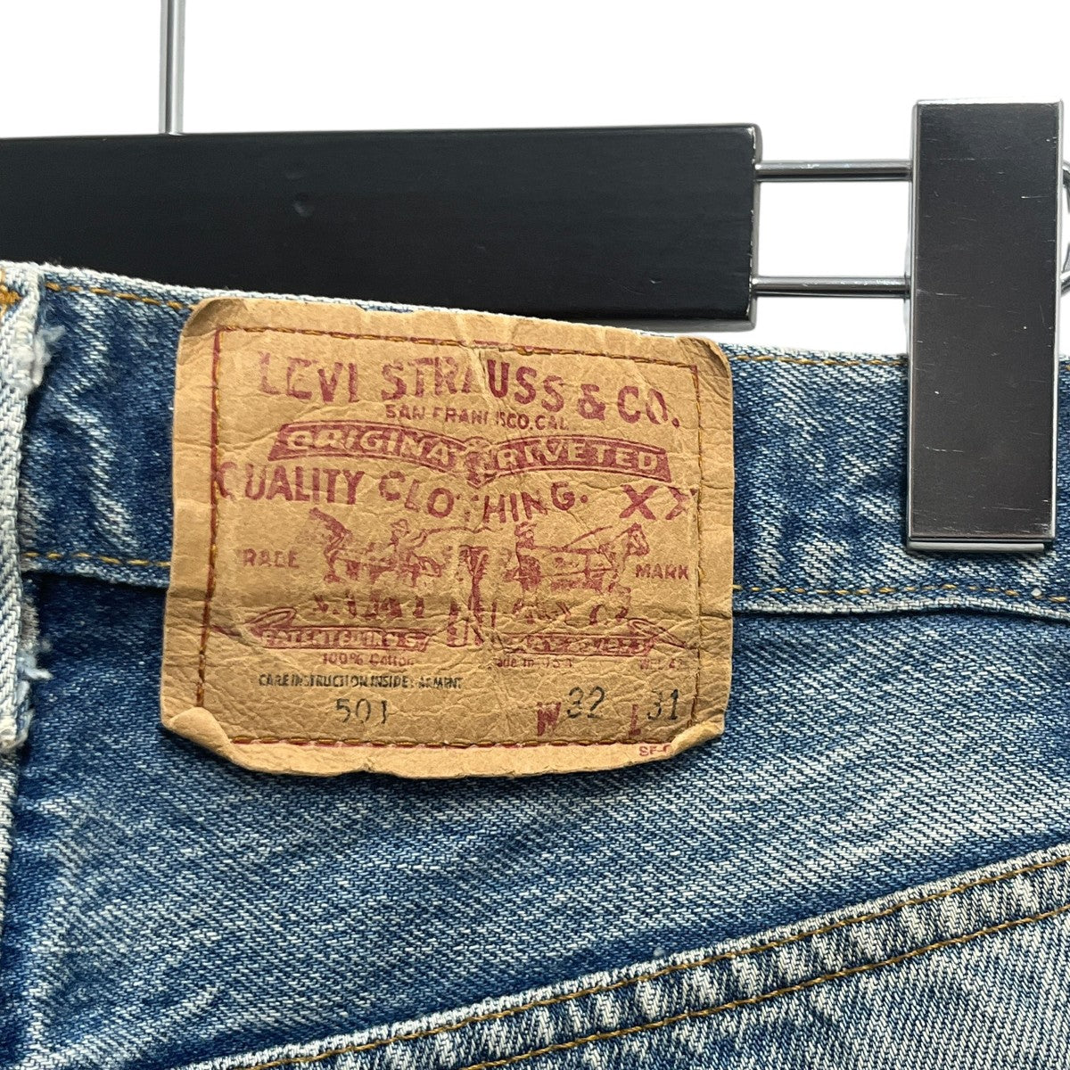 LEVI’S USA製501インディゴデニムジャケット 古着・中古-6枚目のアイテム画像
