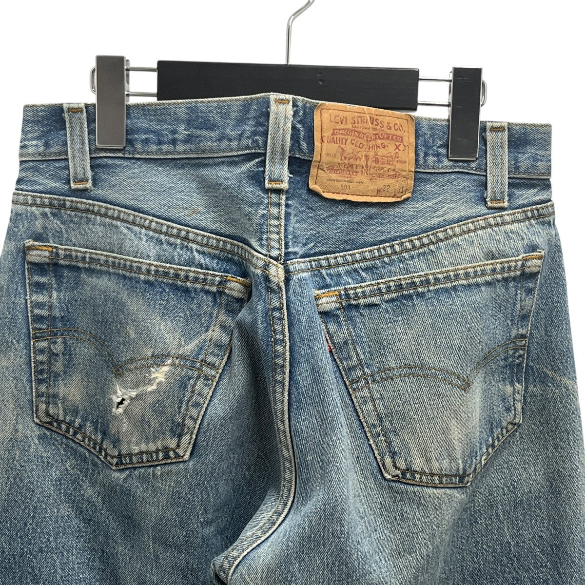LEVI’S USA製501インディゴデニムジャケット 古着・中古-8枚目のアイテム画像