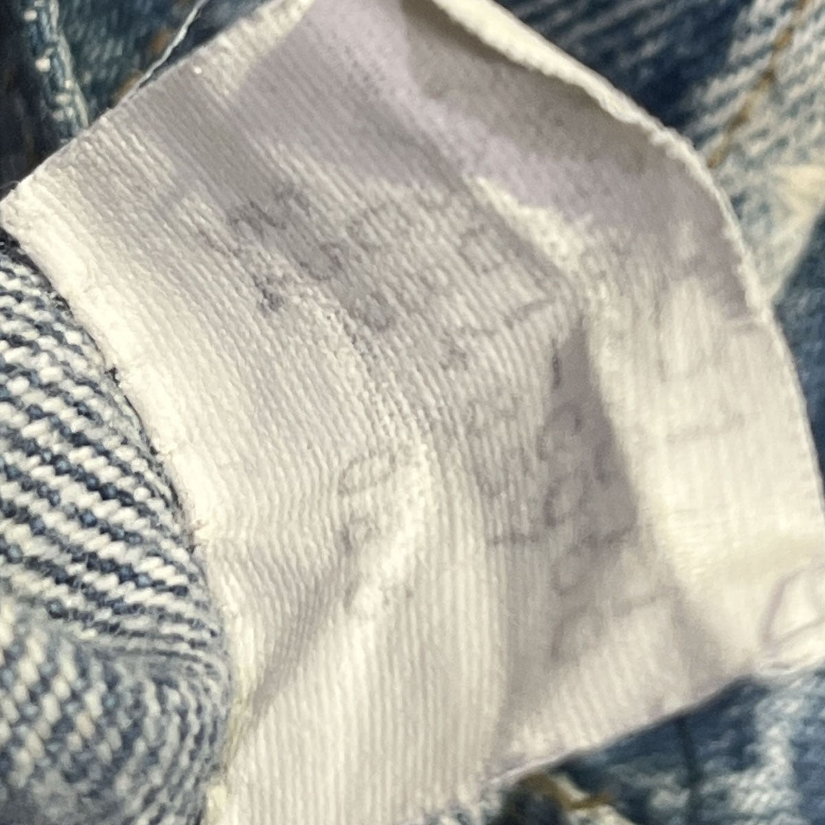 LEVI’S USA製501インディゴデニムジャケット 古着・中古-9枚目のアイテム画像