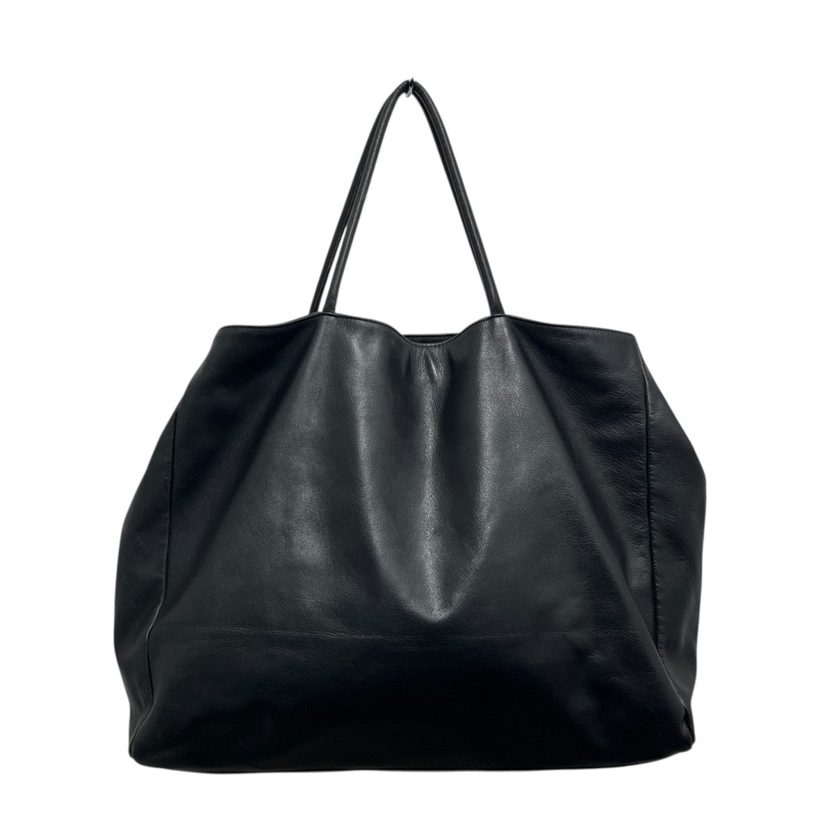 YOHJI YAMAMOTO(ヨウジヤマモト) シグネチャーロゴレザートートバッグ