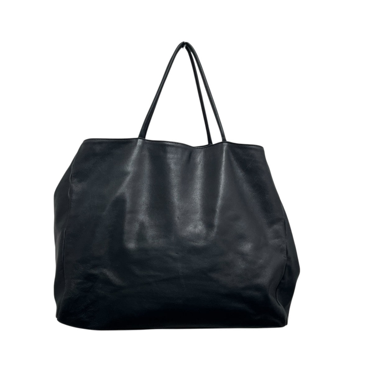 YOHJI YAMAMOTO(ヨウジヤマモト) シグネチャーロゴレザートートバッグ