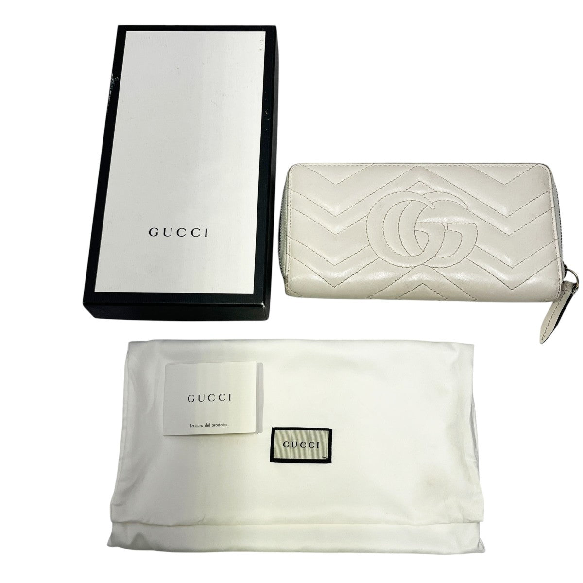 GUCCI(グッチ) マーモント ジップアラウンドウォレット長財布443123