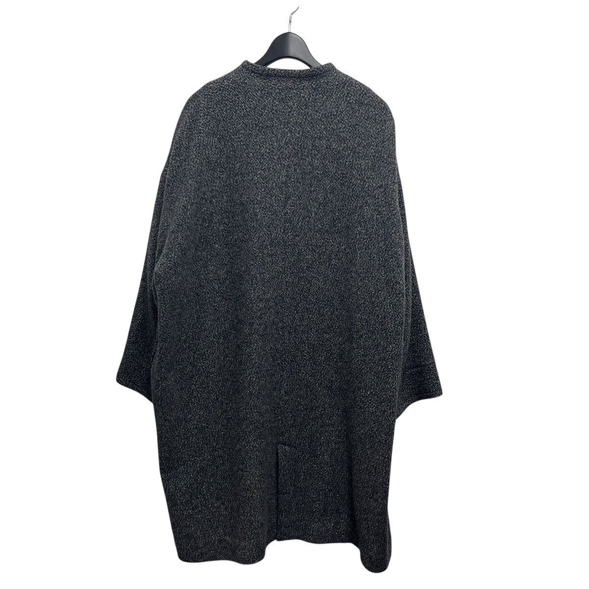 ノーカラーウールコート0203-L1102-3140