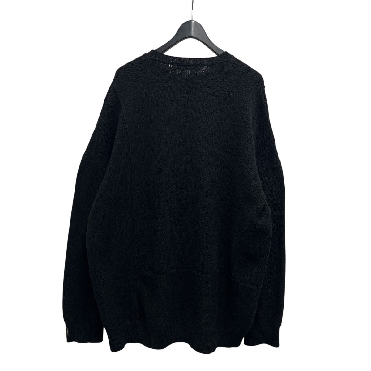 22AW LOOSE FIT BRAID RELLEF ROUNDNECK PRINTED SWAETER