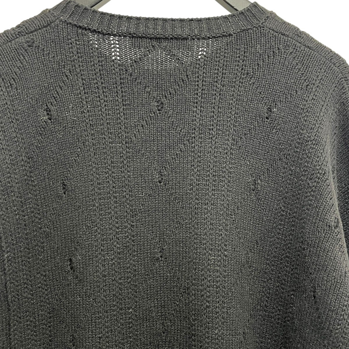 22AW LOOSE FIT BRAID RELLEF ROUNDNECK PRINTED SWAETER