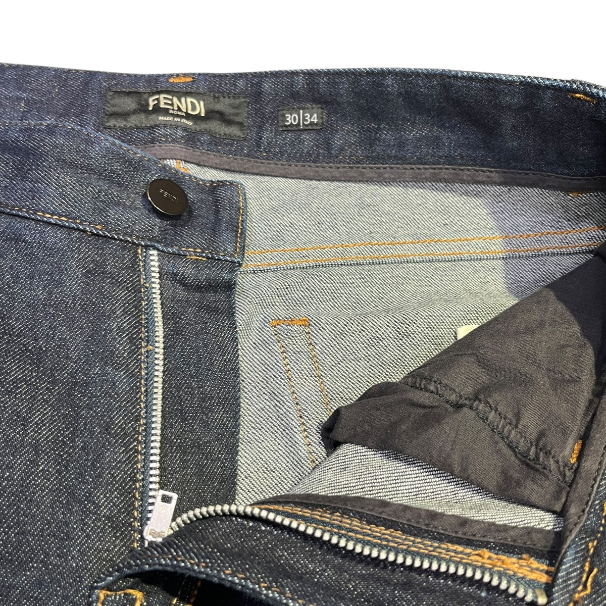 FENDI ズッカ柄インディゴデニムパンツFLP201 A0X4 古着・中古-3枚目のアイテム画像