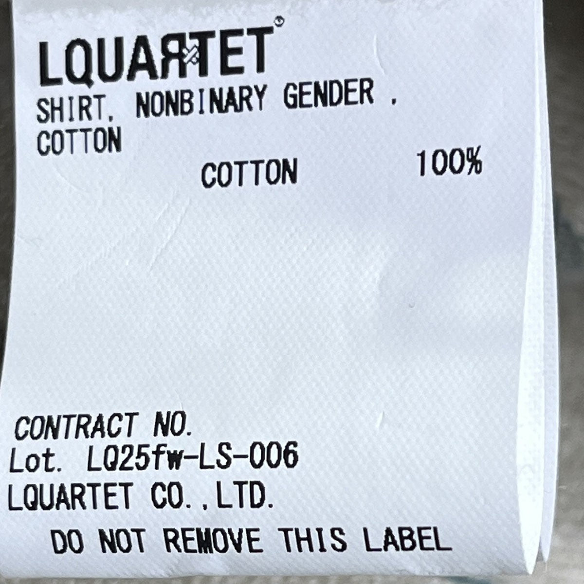 LQUARTET 50s COLLAR CRAFTSMAN SHIRTLQ25FW-LS-006 古着・中古-6枚目のアイテム画像
