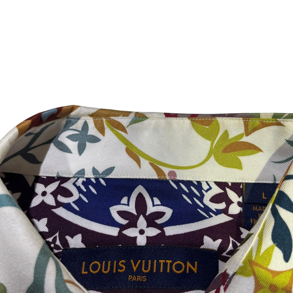 LOUIS VUITTON 22SSモノグラムフラワーシルクシャツRM222 RB8 HS72W 古着・中古-5枚目のアイテム画像