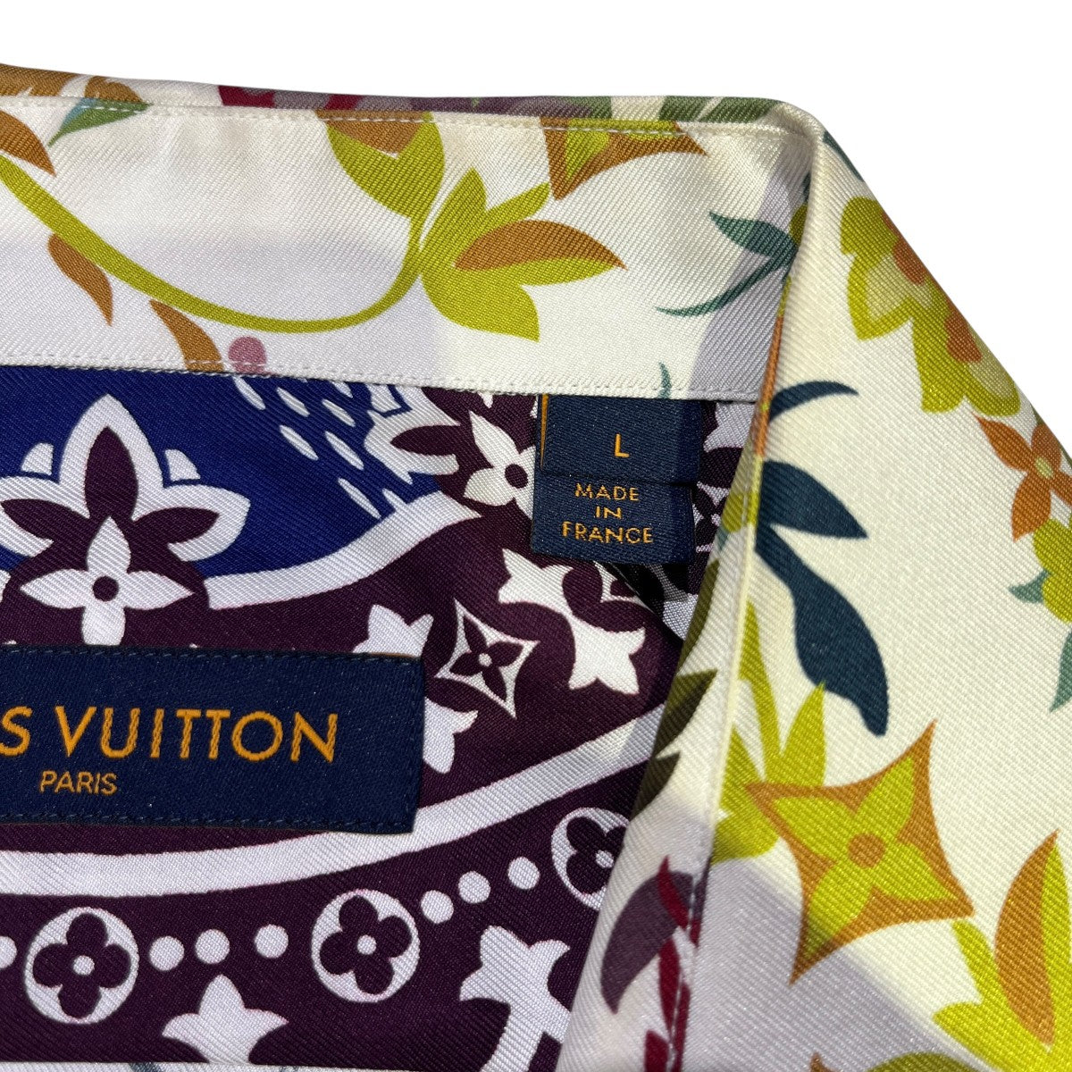 LOUIS VUITTON 22SSモノグラムフラワーシルクシャツRM222 RB8 HS72W 古着・中古-6枚目のアイテム画像