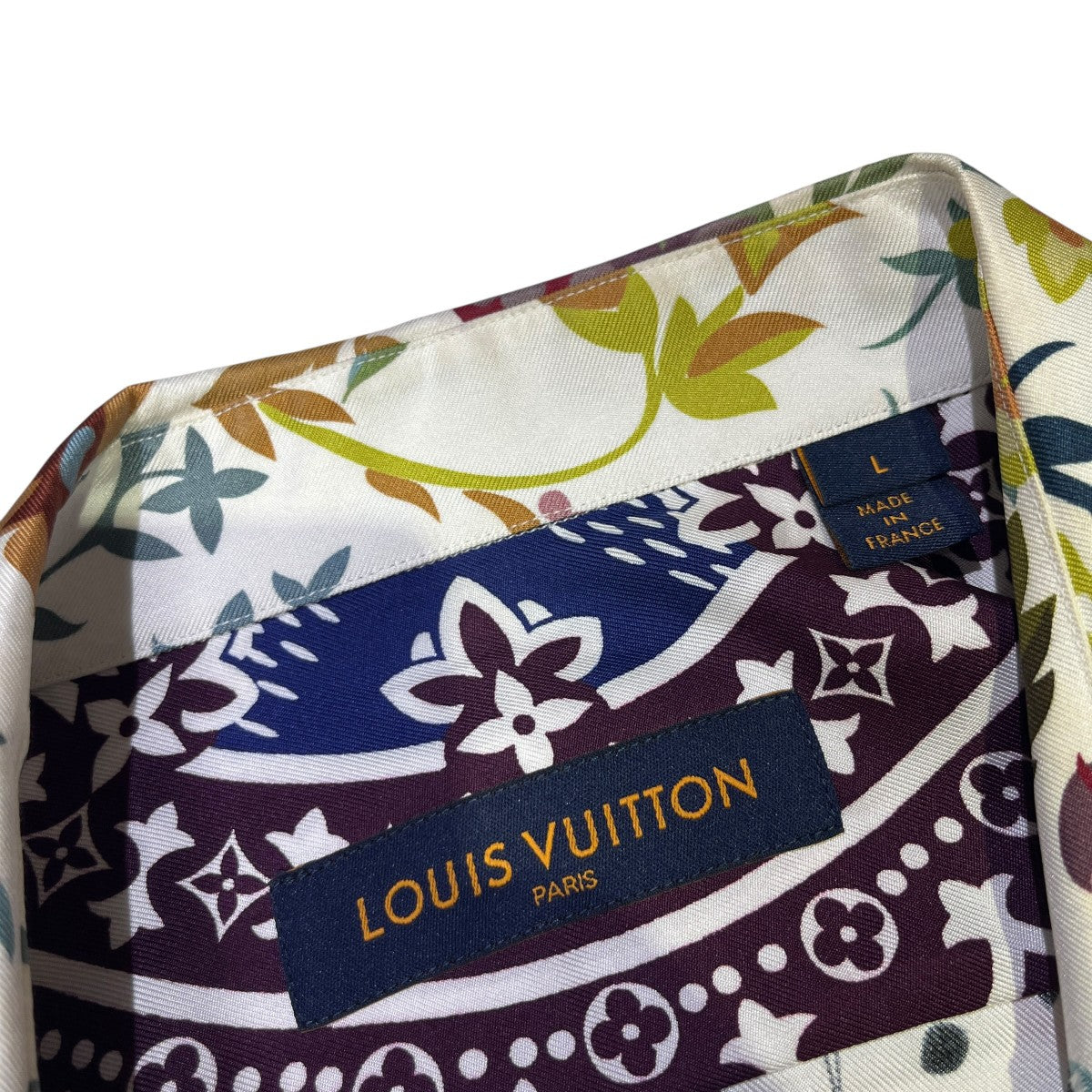 LOUIS VUITTON 22SSモノグラムフラワーシルクシャツRM222 RB8 HS72W 古着・中古-7枚目のアイテム画像
