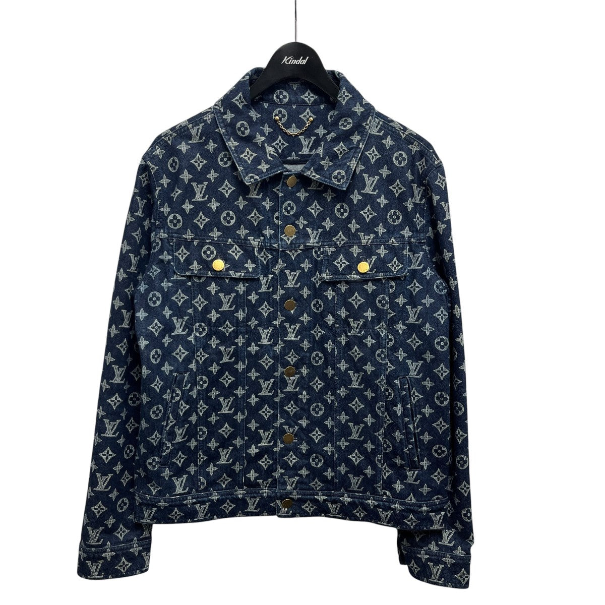 LOUIS VUITTON 18AWPOP UP STORE限定 MONOGRAM DENIM JACKETHFA01WGU0 古着・中古-1枚目のアイテム画像