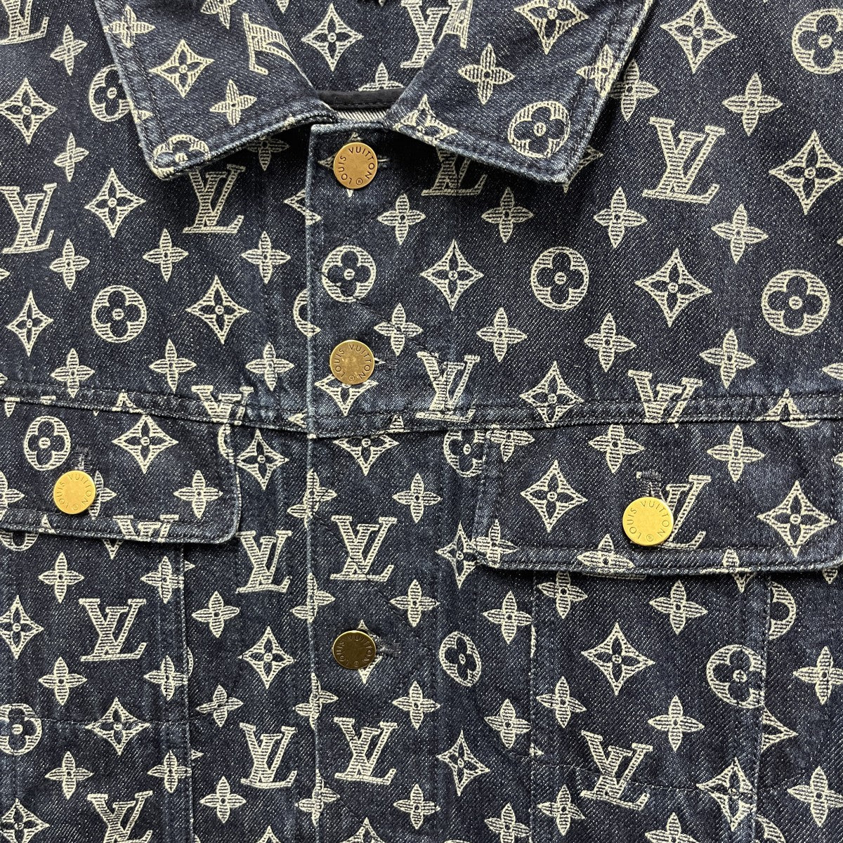 LOUIS VUITTON 18AWPOP UP STORE限定 MONOGRAM DENIM JACKETHFA01WGU0 古着・中古-3枚目のアイテム画像