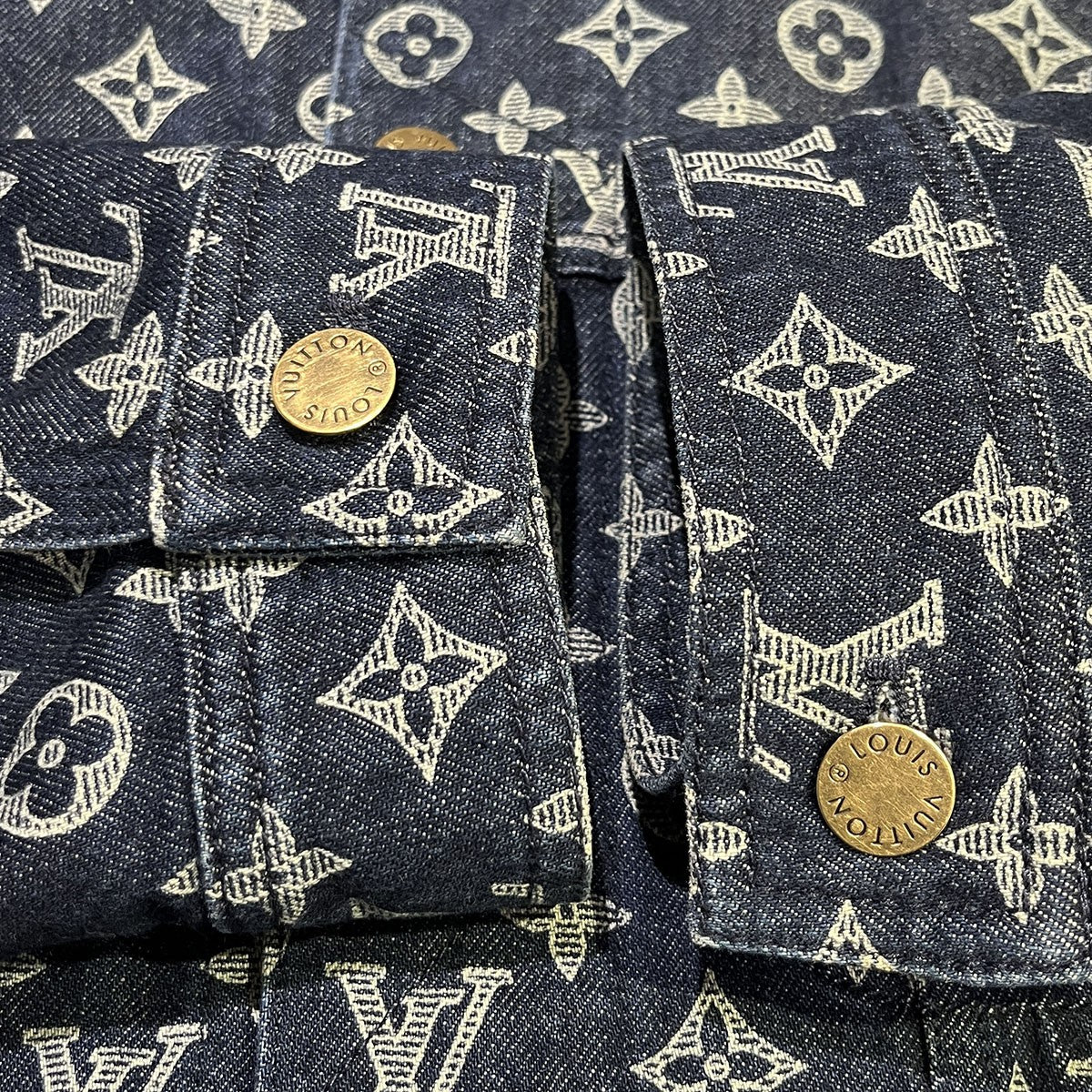 LOUIS VUITTON 18AWPOP UP STORE限定 MONOGRAM DENIM JACKETHFA01WGU0 古着・中古-7枚目のアイテム画像