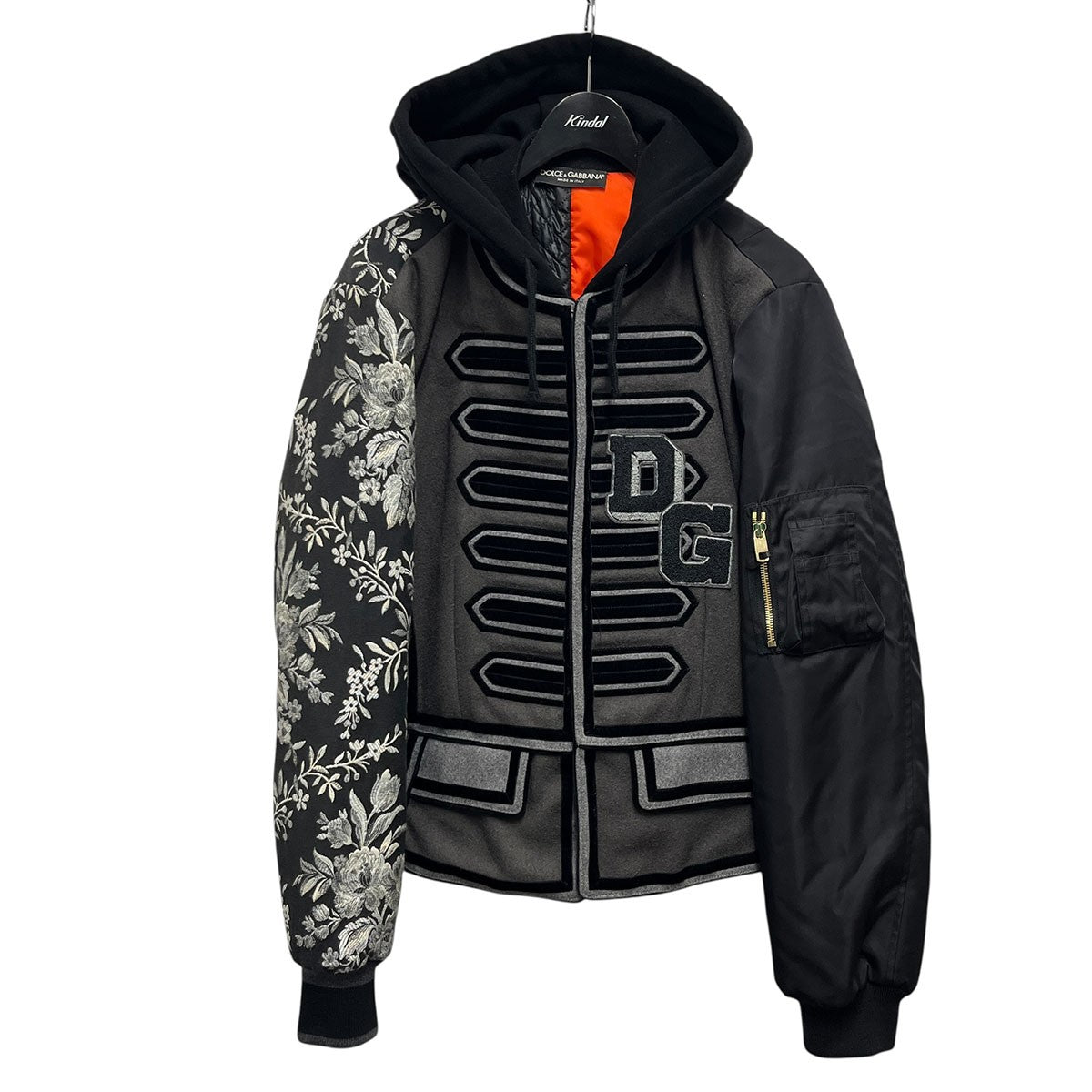 DOLCE ＆ GABBANA バーシティミリタリーフードジャケットG9J2Z/G7LQK 古着・中古-1枚目のアイテム画像