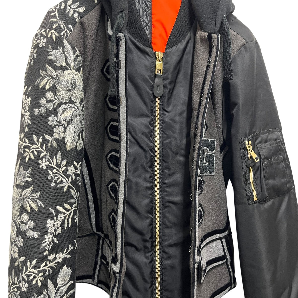 DOLCE ＆ GABBANA バーシティミリタリーフードジャケットG9J2Z/G7LQK 古着・中古-3枚目のアイテム画像