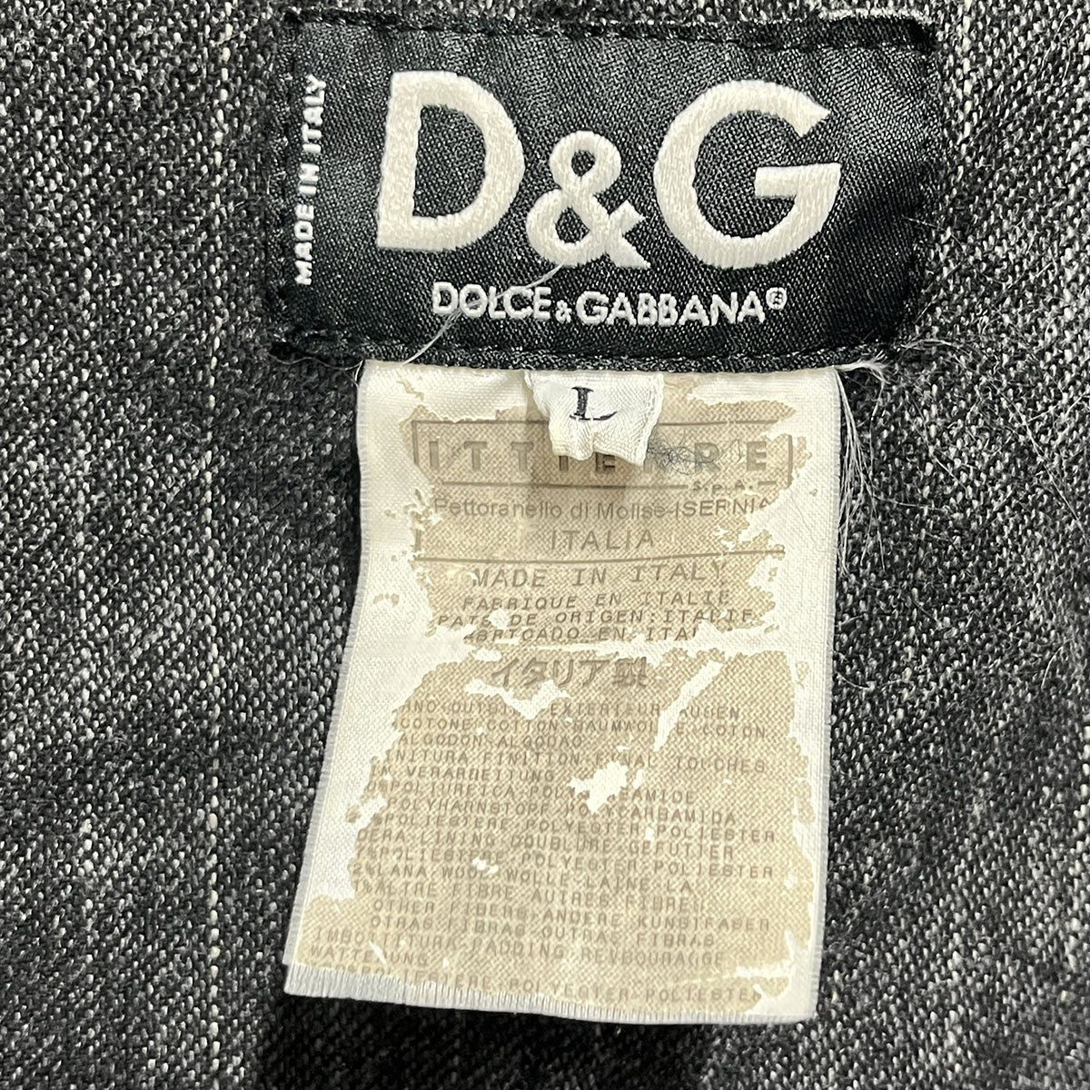 DOLCE ＆ GABBANA コーティングミリタリージャケット 古着・中古-9枚目のアイテム画像
