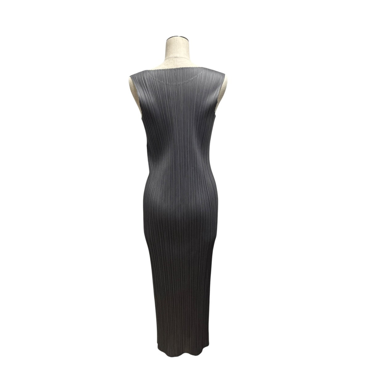 PLEATS PLEASE ISSEY MIYAKE BASICS ノースリーブプリーツワンピースPP05JH114/2 古着・中古-2枚目のアイテム画像
