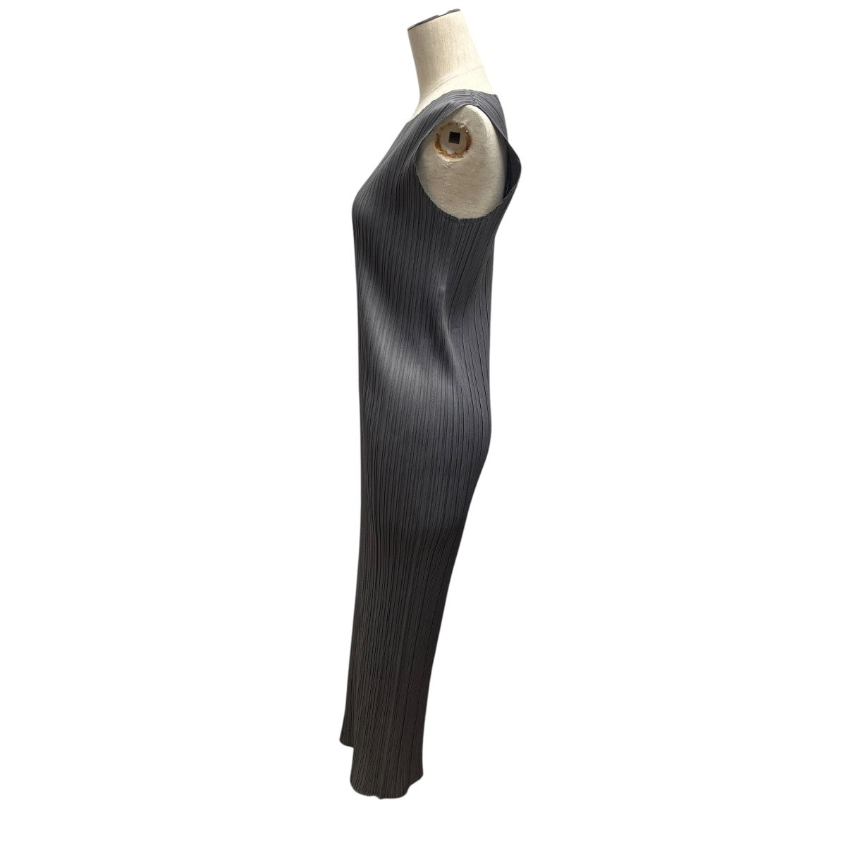 PLEATS PLEASE ISSEY MIYAKE BASICS ノースリーブプリーツワンピースPP05JH114/2 古着・中古-3枚目のアイテム画像