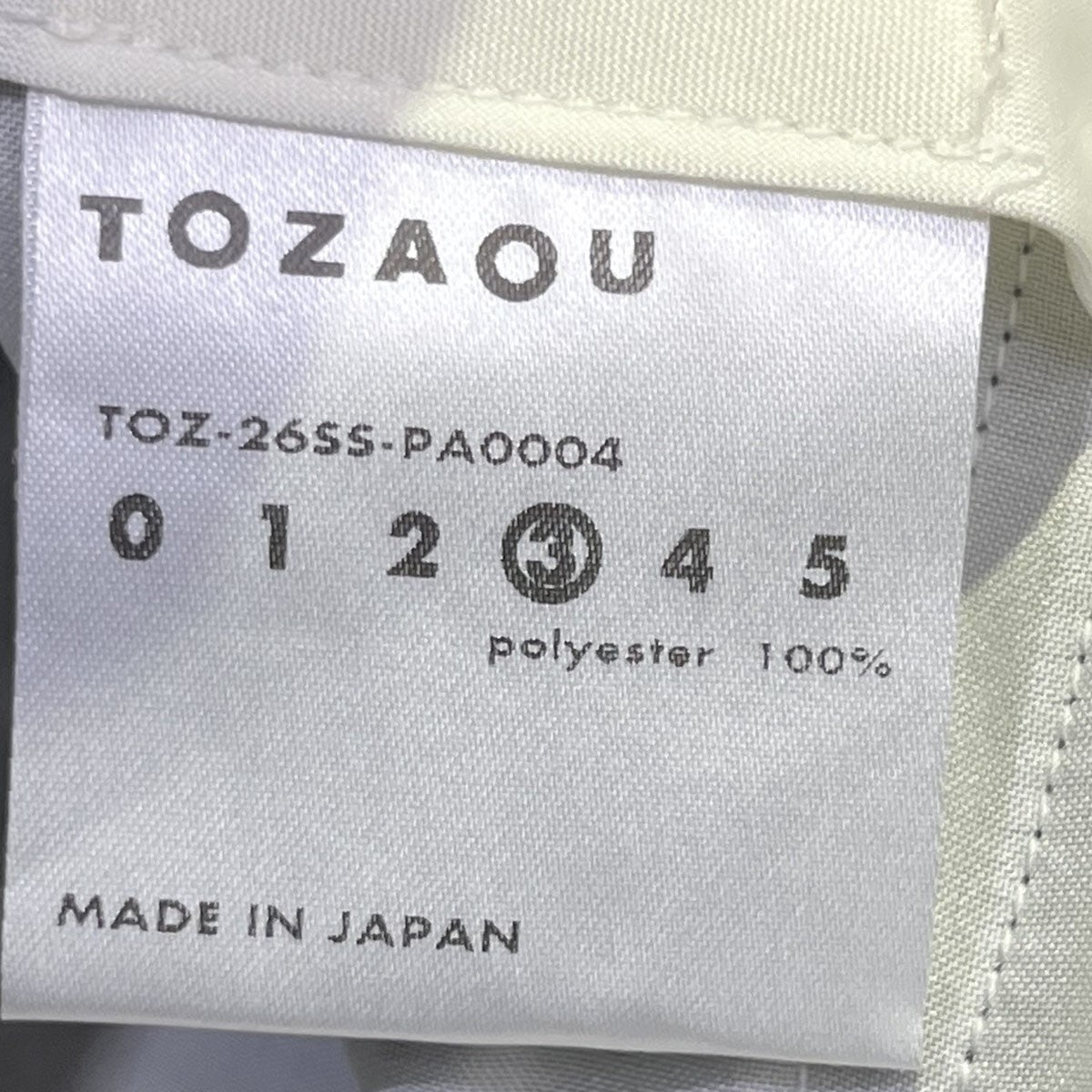 TOZAOU 26SSHollow Wide TrousersTOZ-26SS-PA0004 古着・中古-6枚目のアイテム画像