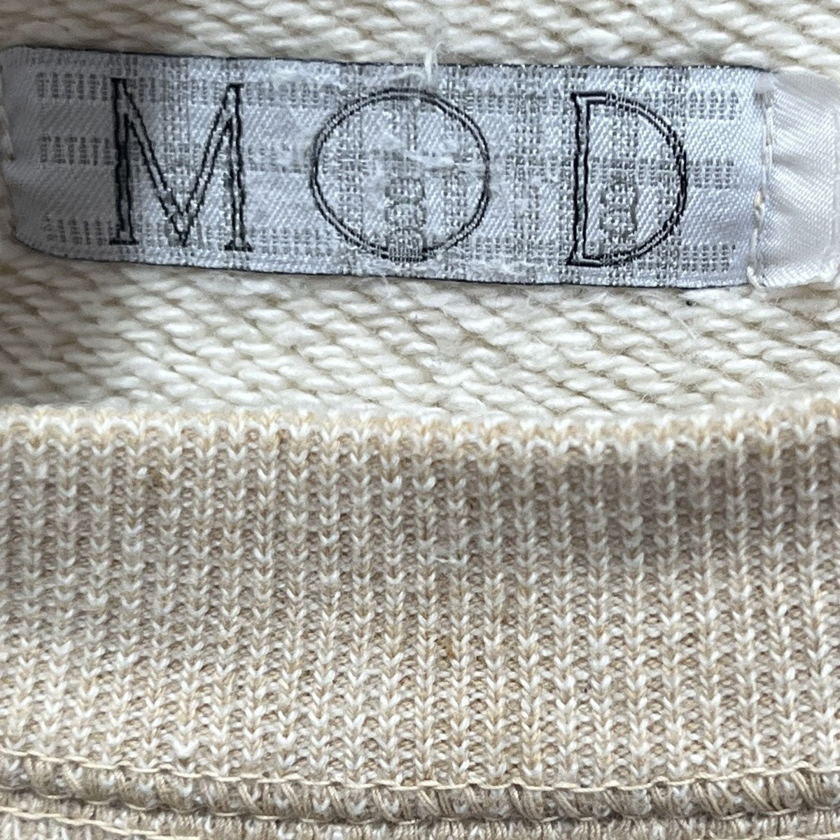 FRONT11201×museum of daily プリントクルーネックsweatshirt ブラウン