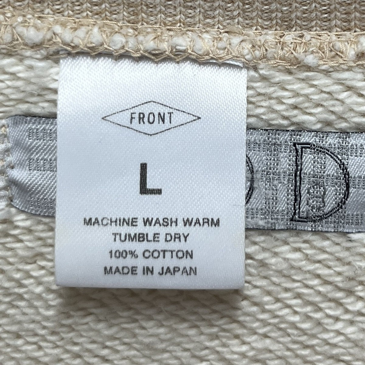 FRONT11201×museum of daily プリントクルーネックsweatshirt ブラウン
