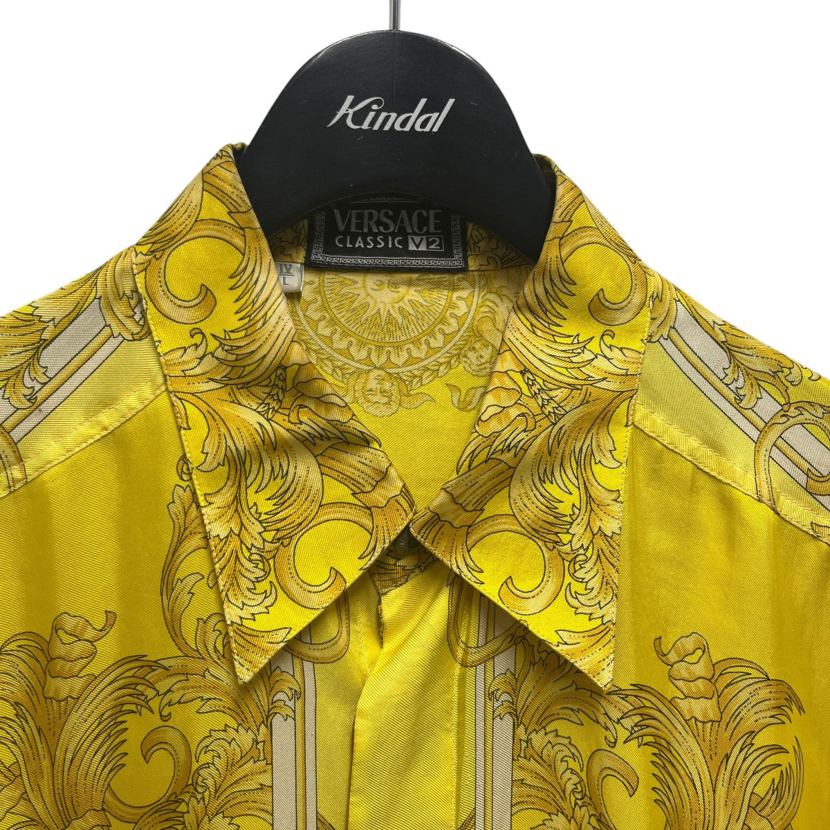 VERSACE CLASSIC V2 バロック柄 航船シルクシャツ 古着・中古-3枚目のアイテム画像