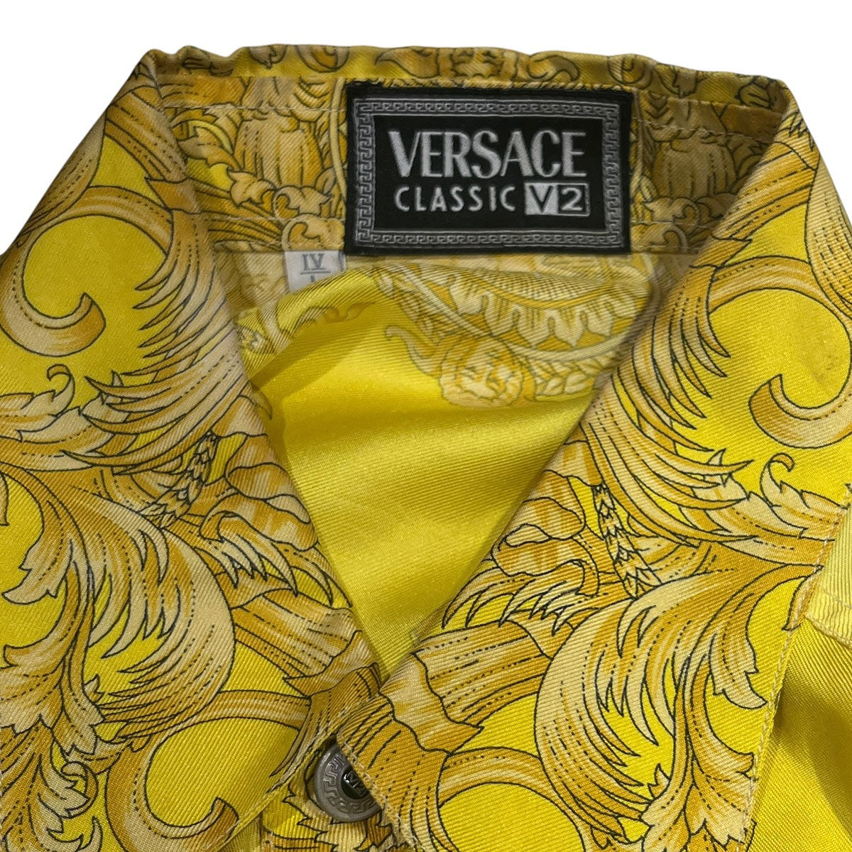 VERSACE CLASSIC V2 バロック柄 航船シルクシャツ 古着・中古-5枚目のアイテム画像