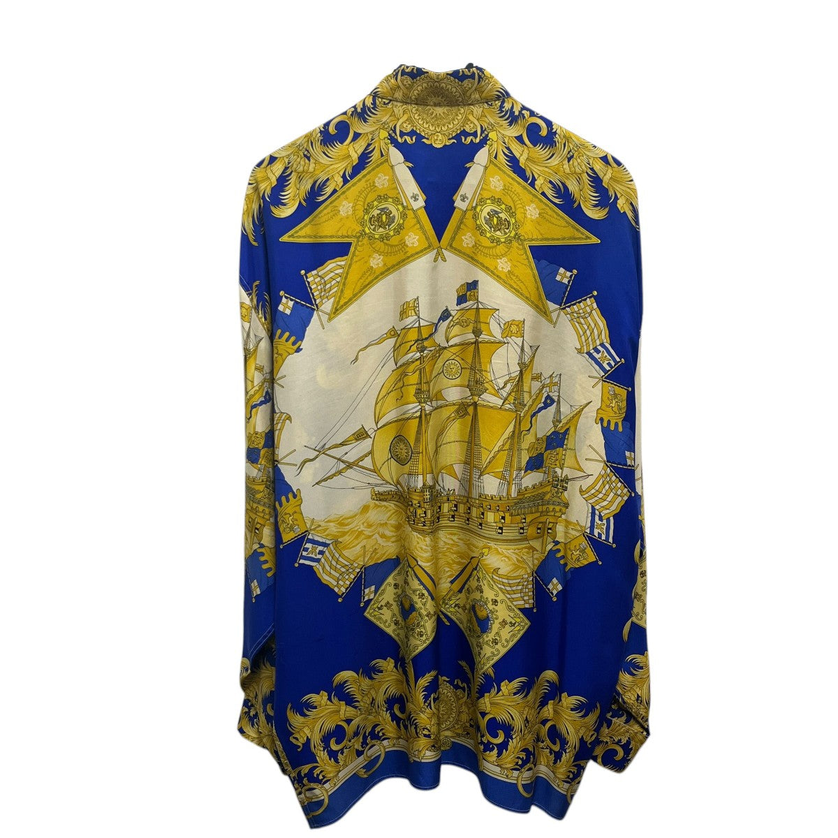 VERSACE CLASSIC V2 バロック柄 帆船シルクシャツ 古着・中古-2枚目のアイテム画像